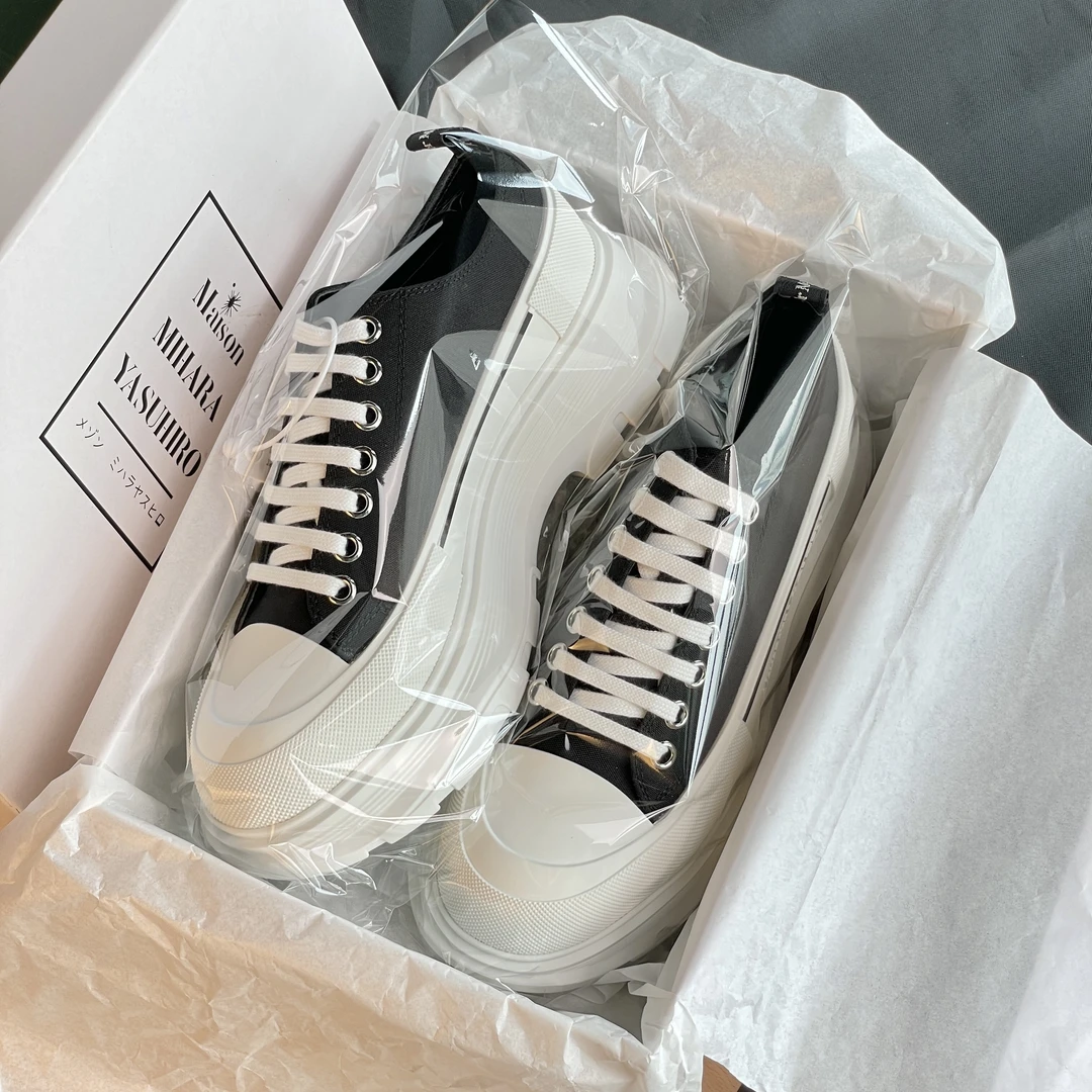 2025新款夕麦昆帆布鞋女松糕厚底 厚底老爹鞋女男休闲百搭情侣小