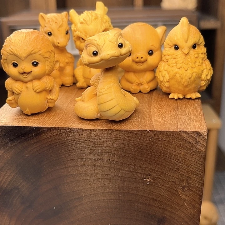 十二生肖一整套十三个摆件