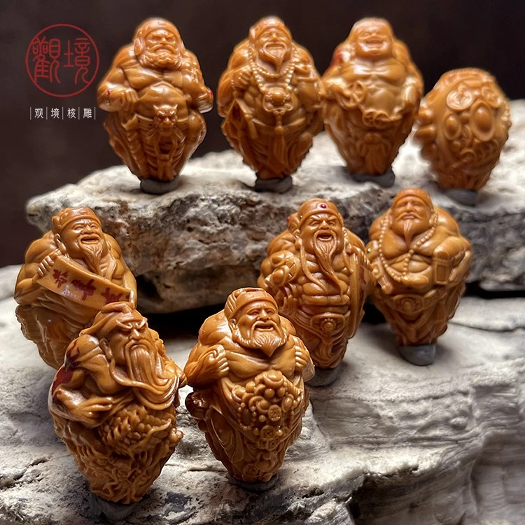 # 2.1款--【暴力吸财——青羽】私人收藏橄榄核手串男士文玩精工橄