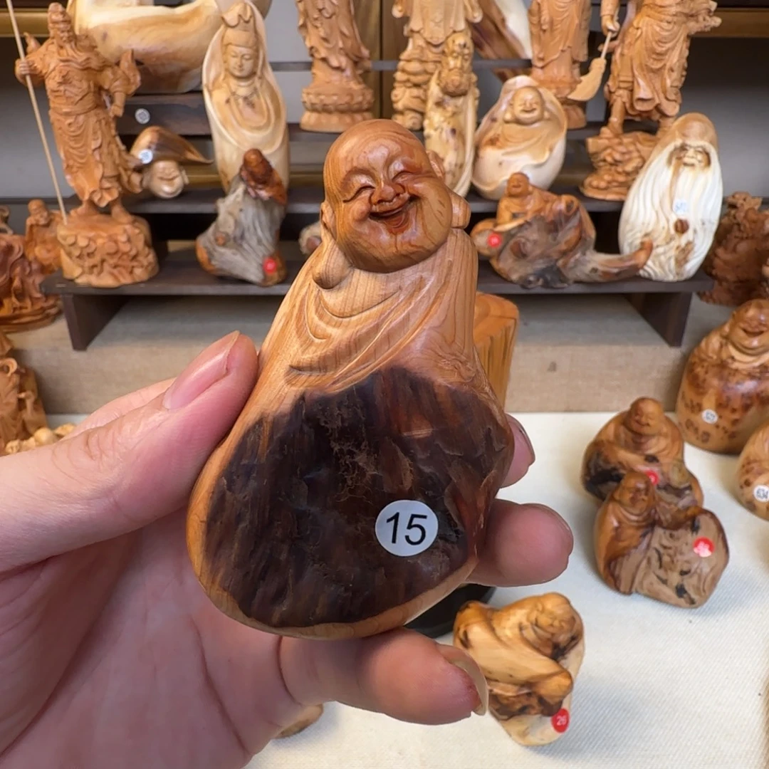 柏木（崖柏）小木匠艺雕一物一拍