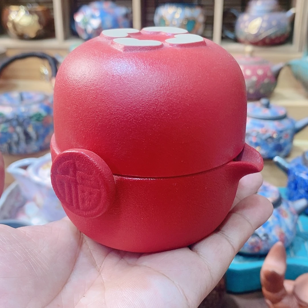 粗陶志野柴烧茶器