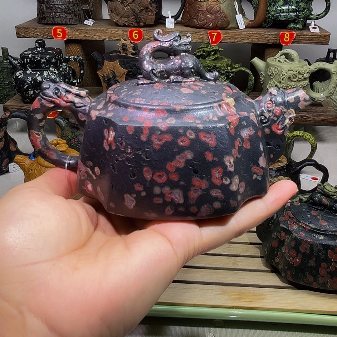 梅花石安山玉龙尊壶260cc