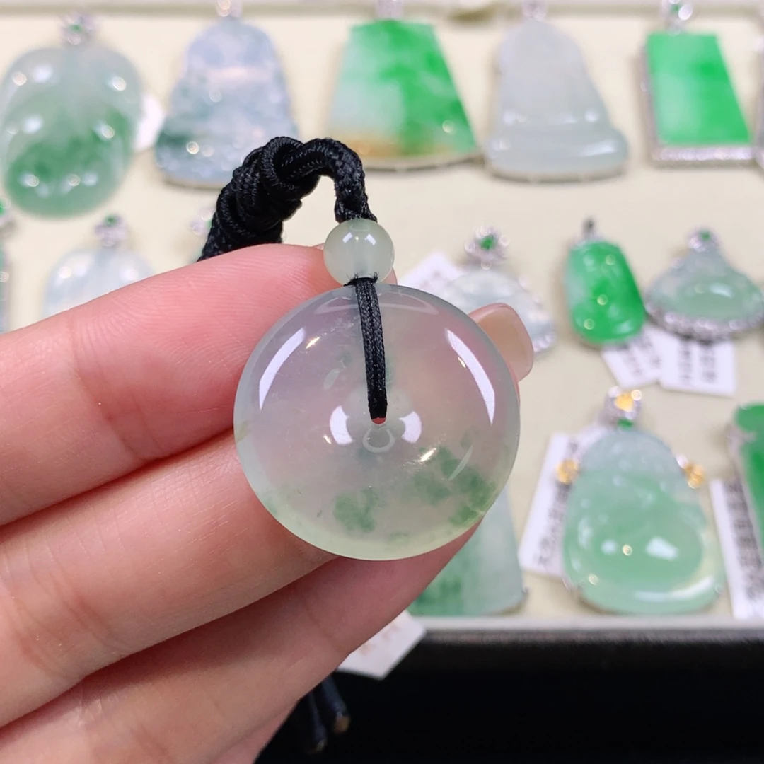 翡翠未镶嵌颈饰缅甸天然a货翡翠