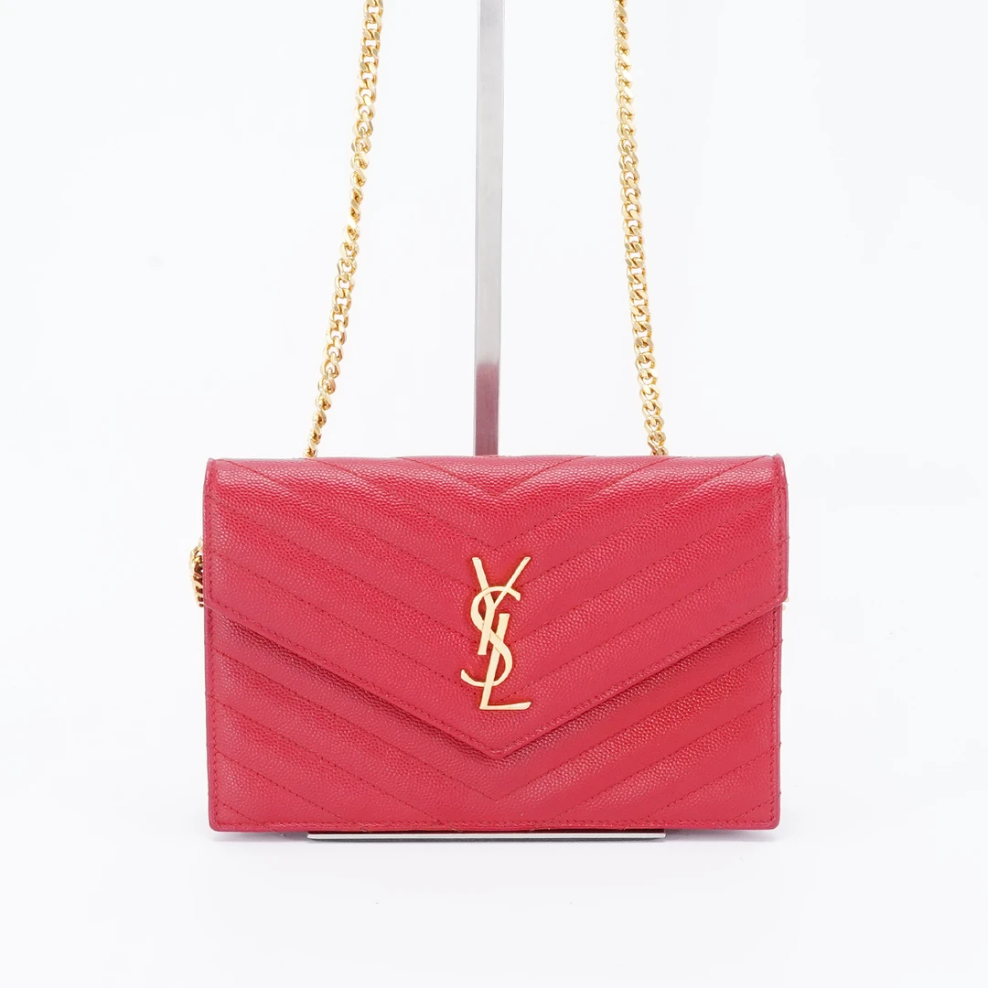 95新 YSL/圣罗兰 【总仓】信封包小号鱼子酱/BG22007419