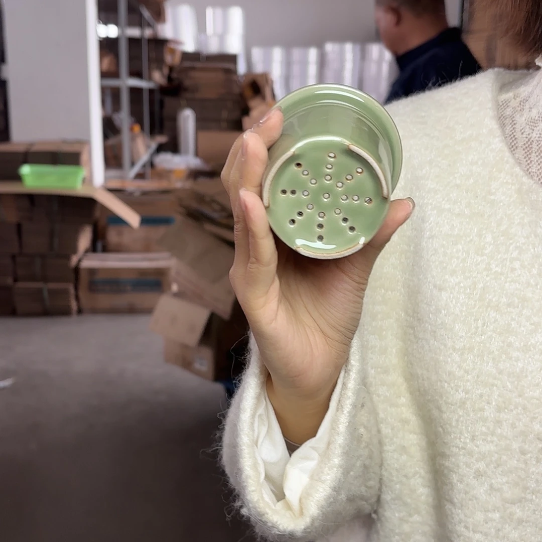 龙泉云间青瓷小米茶器