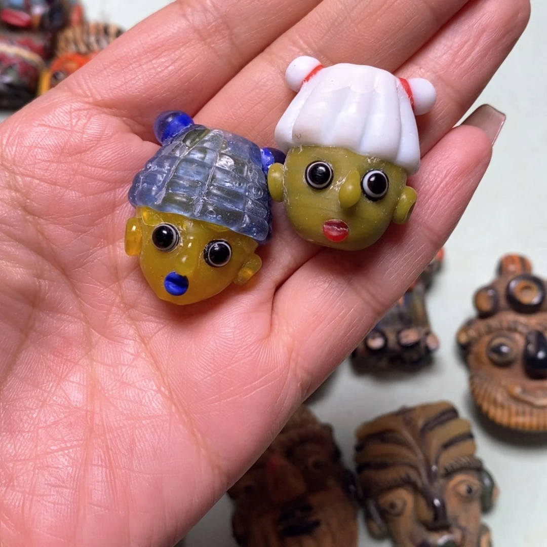 琉璃颈饰印度尼西亚丸子头