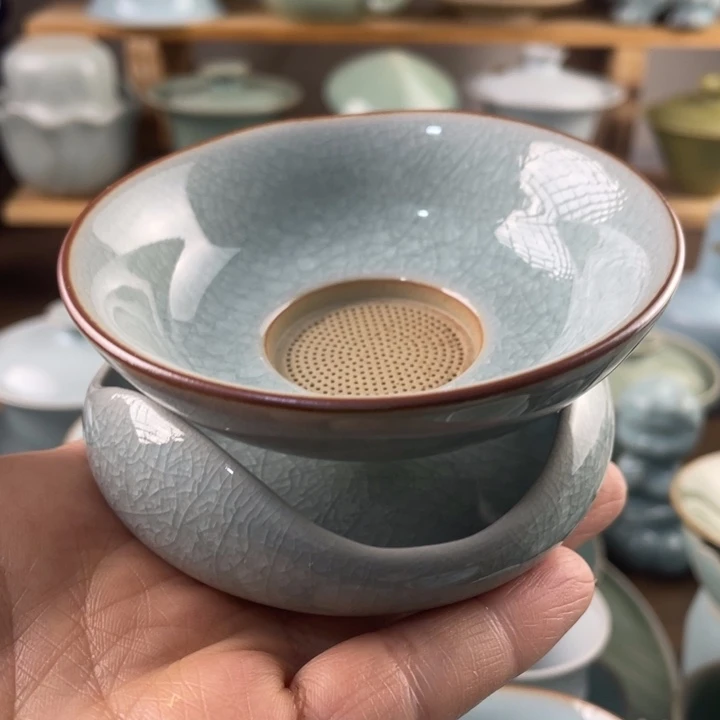 J原矿原产地微瑕福利三足冰片茶漏