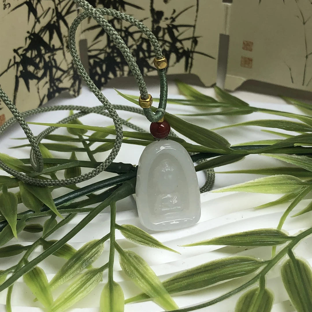 天然时尚和田玉无像佛吊坠（4903）