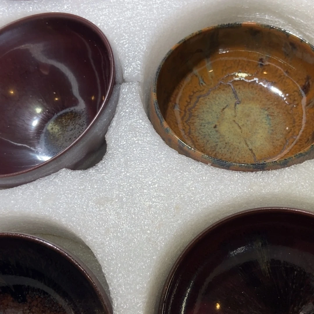 河***伟茶盏1000 建窑建盏壹铭建盏