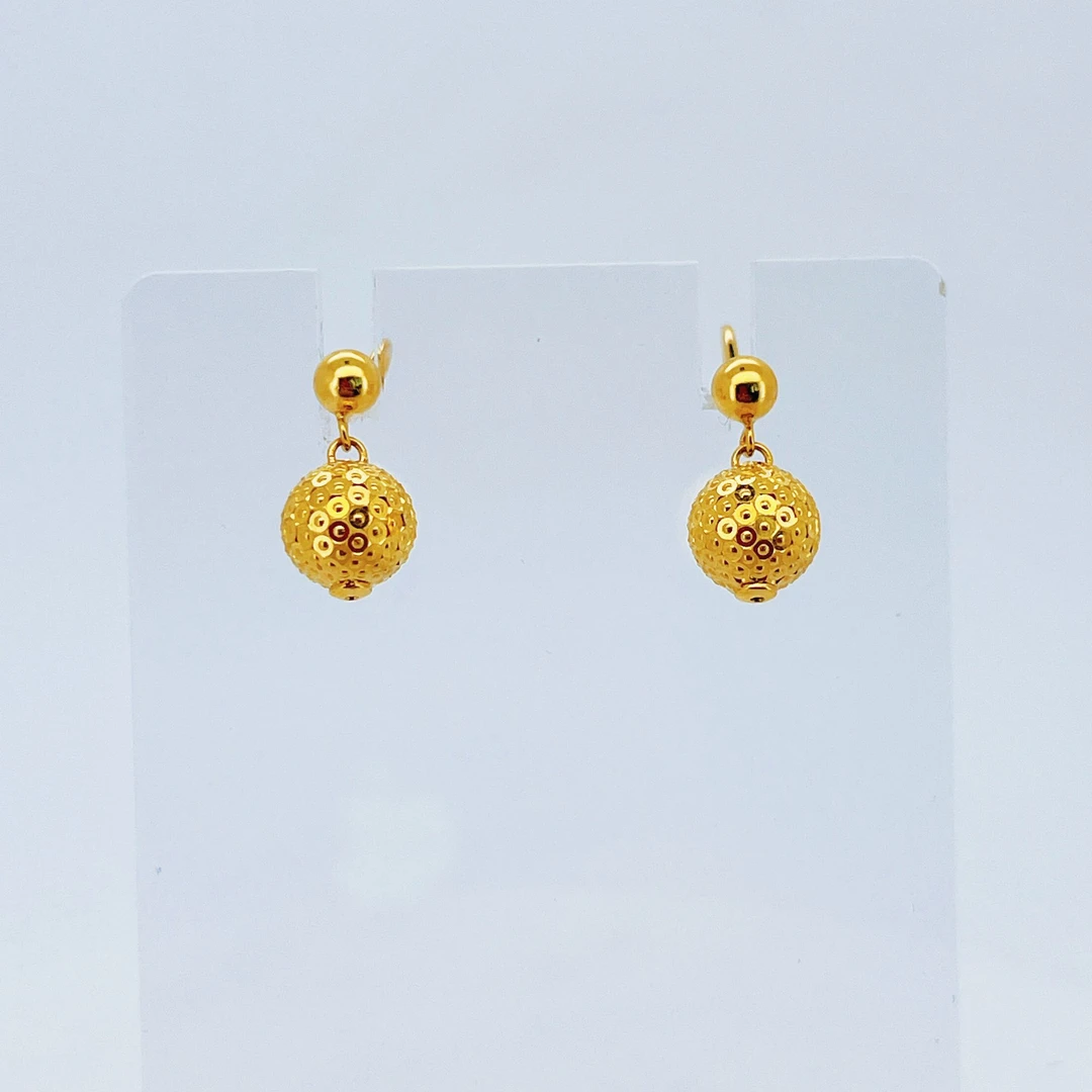 足金999黄金金耳坠3.4