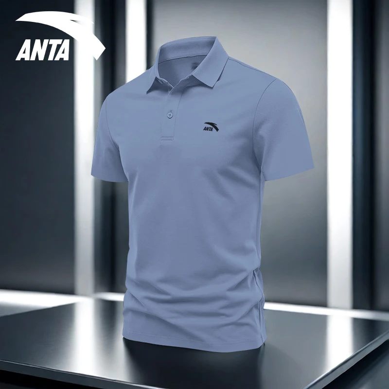 安踏运动polo衫翻领短袖t恤男冰丝休闲衣服夏季新款上衣952528113