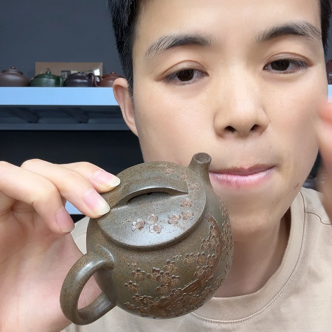茶壶底槽青民间手艺人全手工制作