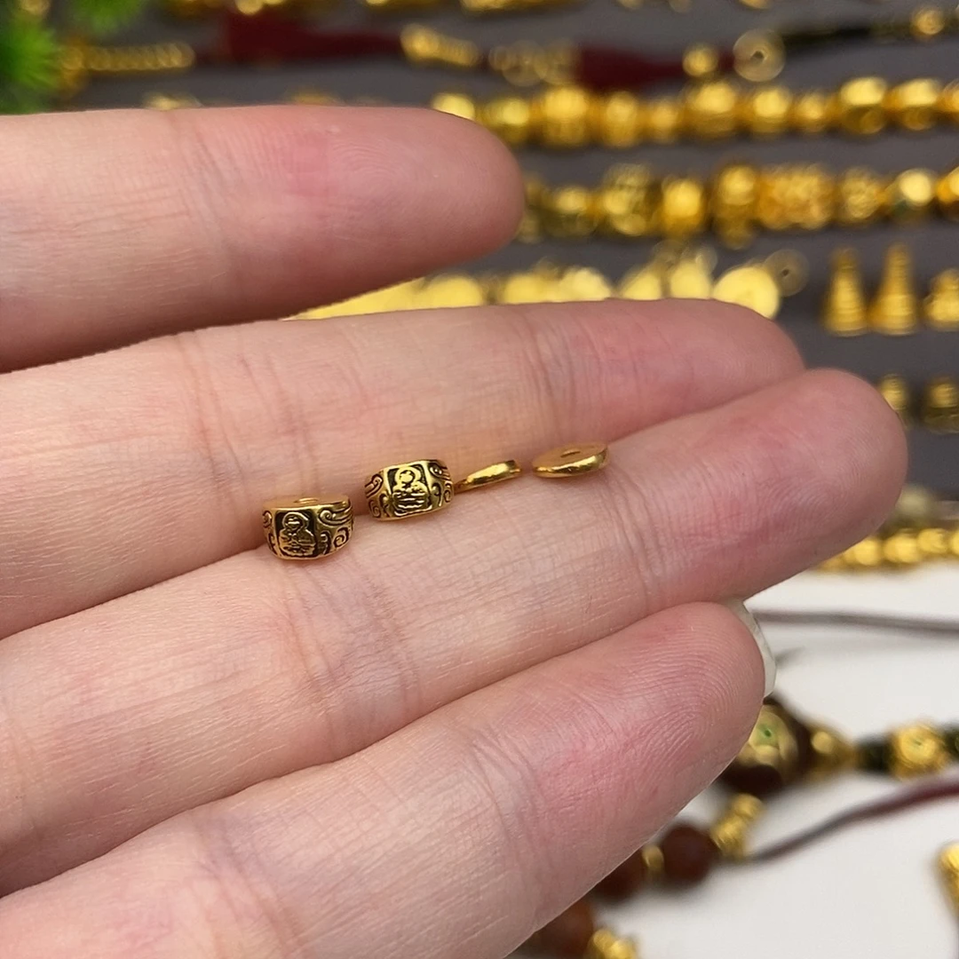 @***¥足银玻璃扎基拉姆珠珠配饰6mm