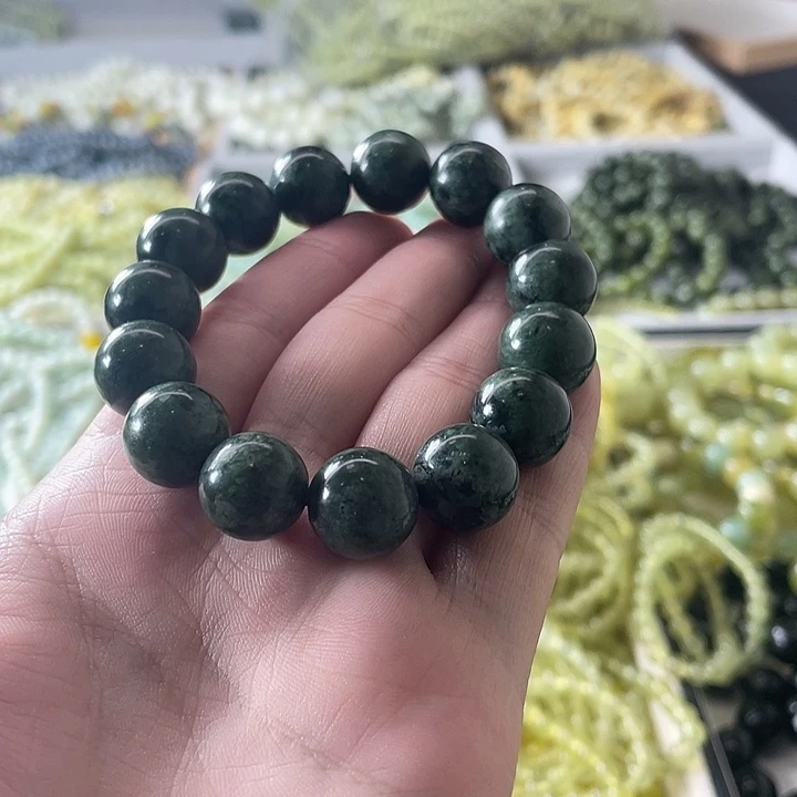 蛇纹石玉未镶嵌手链