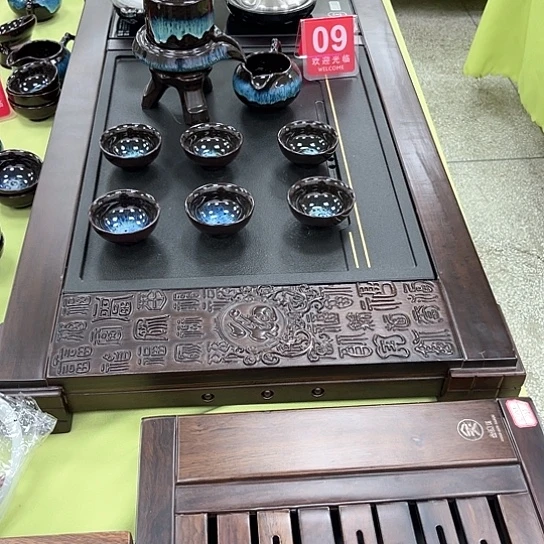 贵****贸实木茶盘工厂直销