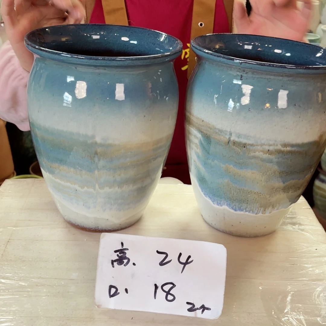 紫砂花盆高度24口径18