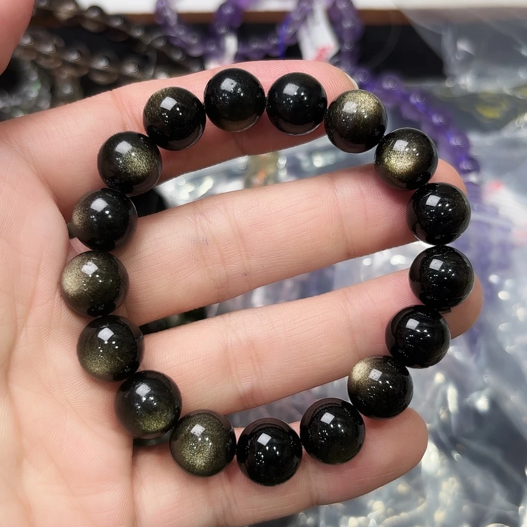 未镶嵌手串水晶金耀石卡12