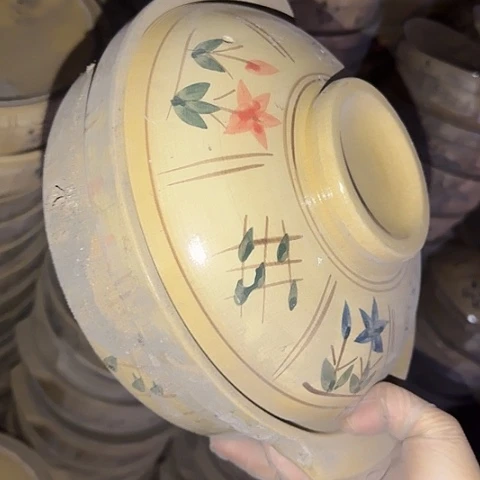 瓷片国营厂库存微瑕24厘米猪油罐