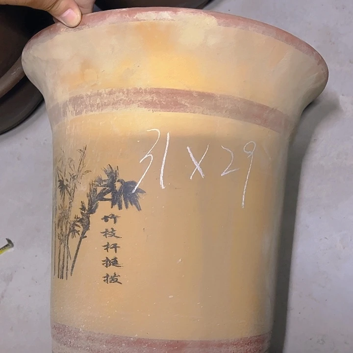 紫砂花盆透气大号