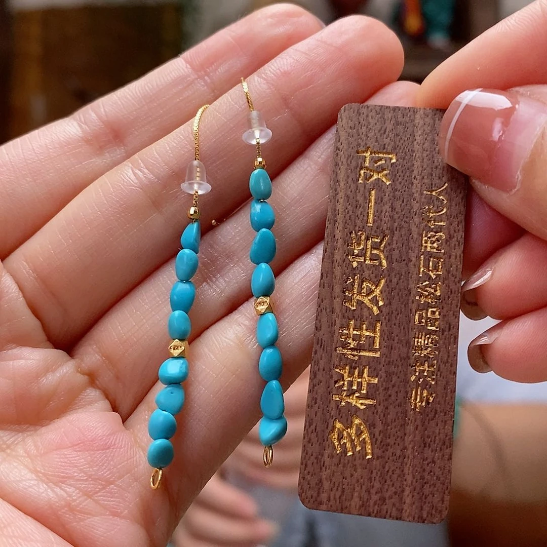 银S925镶嵌绿松石珠宝奇石