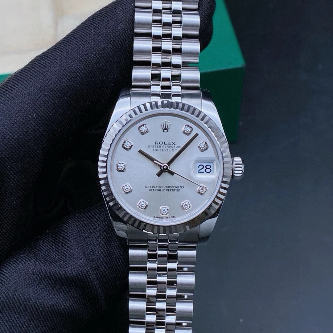 99新 Rolex/劳力士 日志178274银盘钻刻/机械女表/表径31