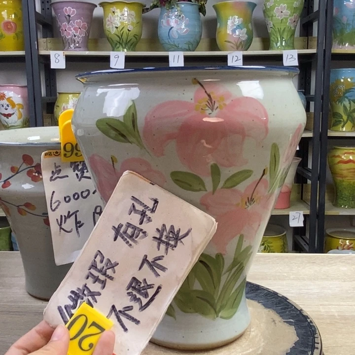 景德镇高温陶瓷花盆
