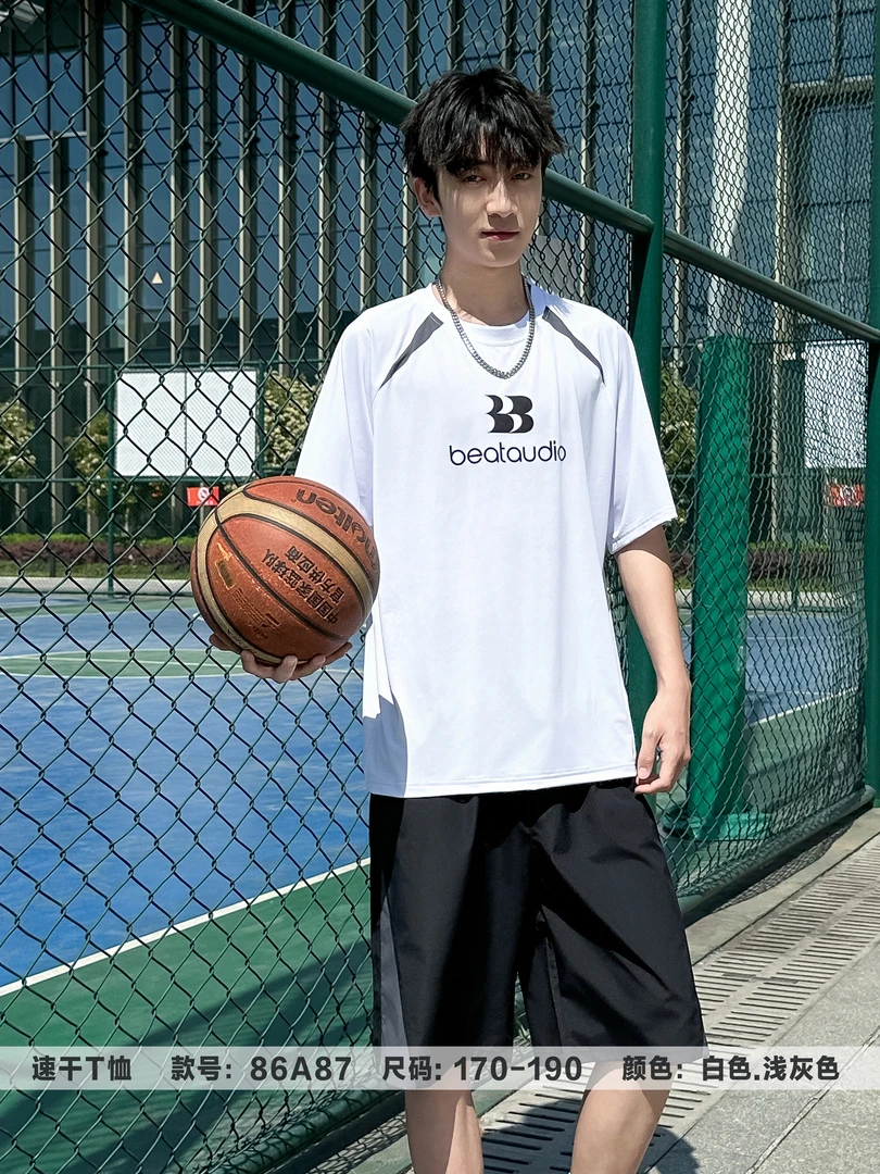 青少年夏季运动休闲速干T恤87