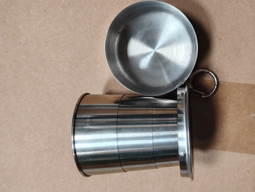 老式不锈钢伸缩杯子户外杯子