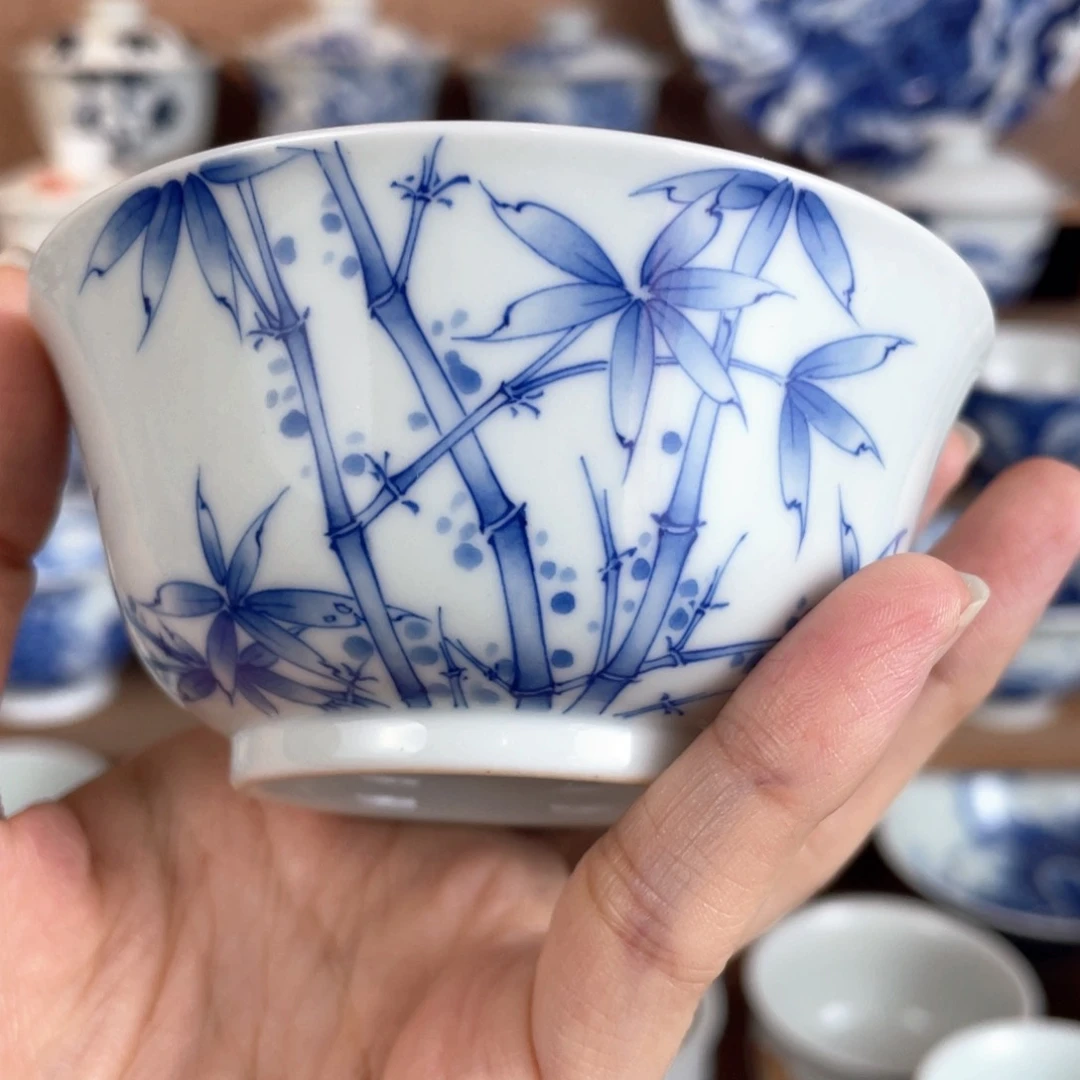 泥藝瓷梦梅兰竹菊之竹子