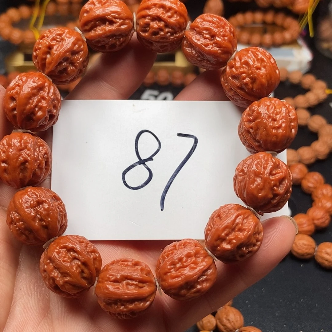 文玩核桃手串八棱粗筋20