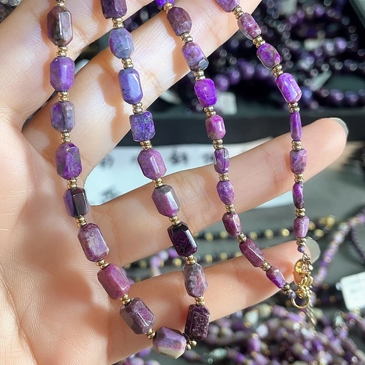 苏纪石（舒俱来）银S925镶嵌颈饰