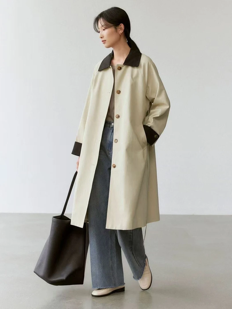 插肩袖大衣GCMY25065