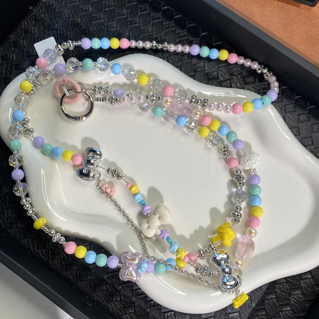 5258彩色斜挎原创手机链