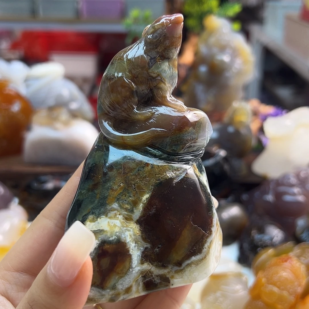玛瑙/玉髓未镶嵌吊坠(不含链)