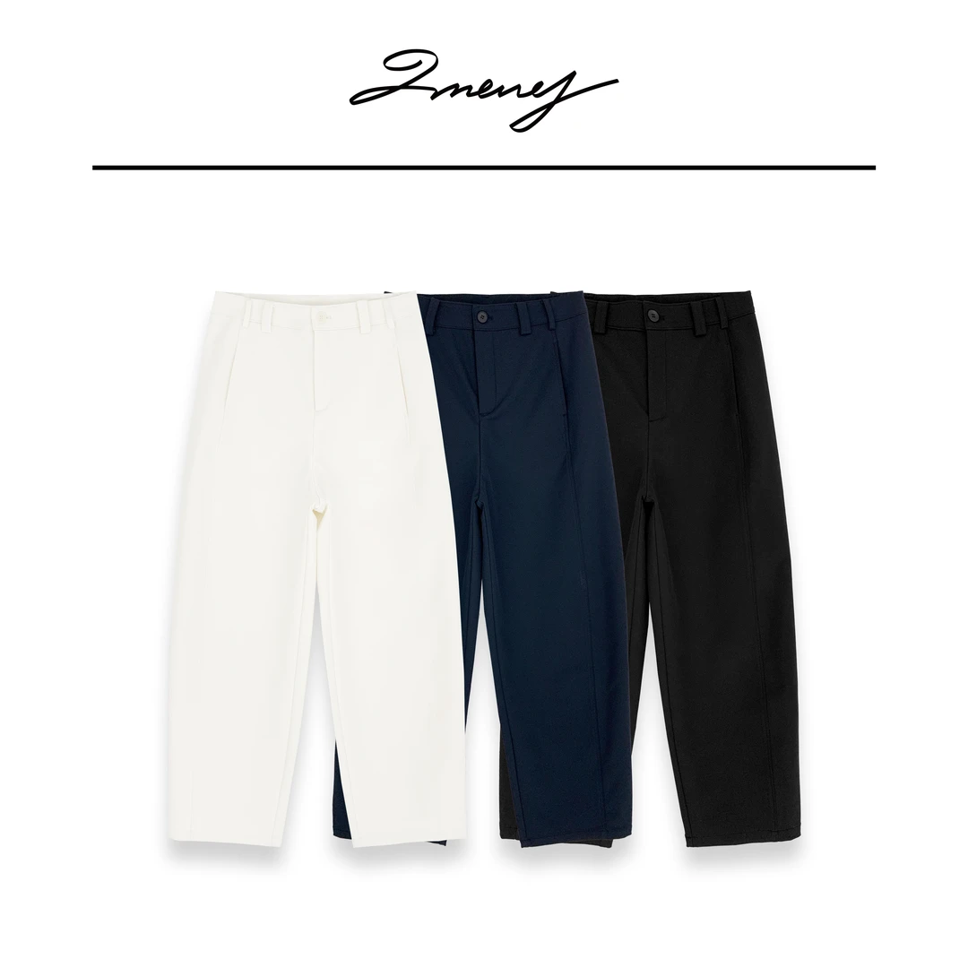 LMENY手熨镰刀裤~不易皱显瘦百搭结构九分休闲裤25AK005