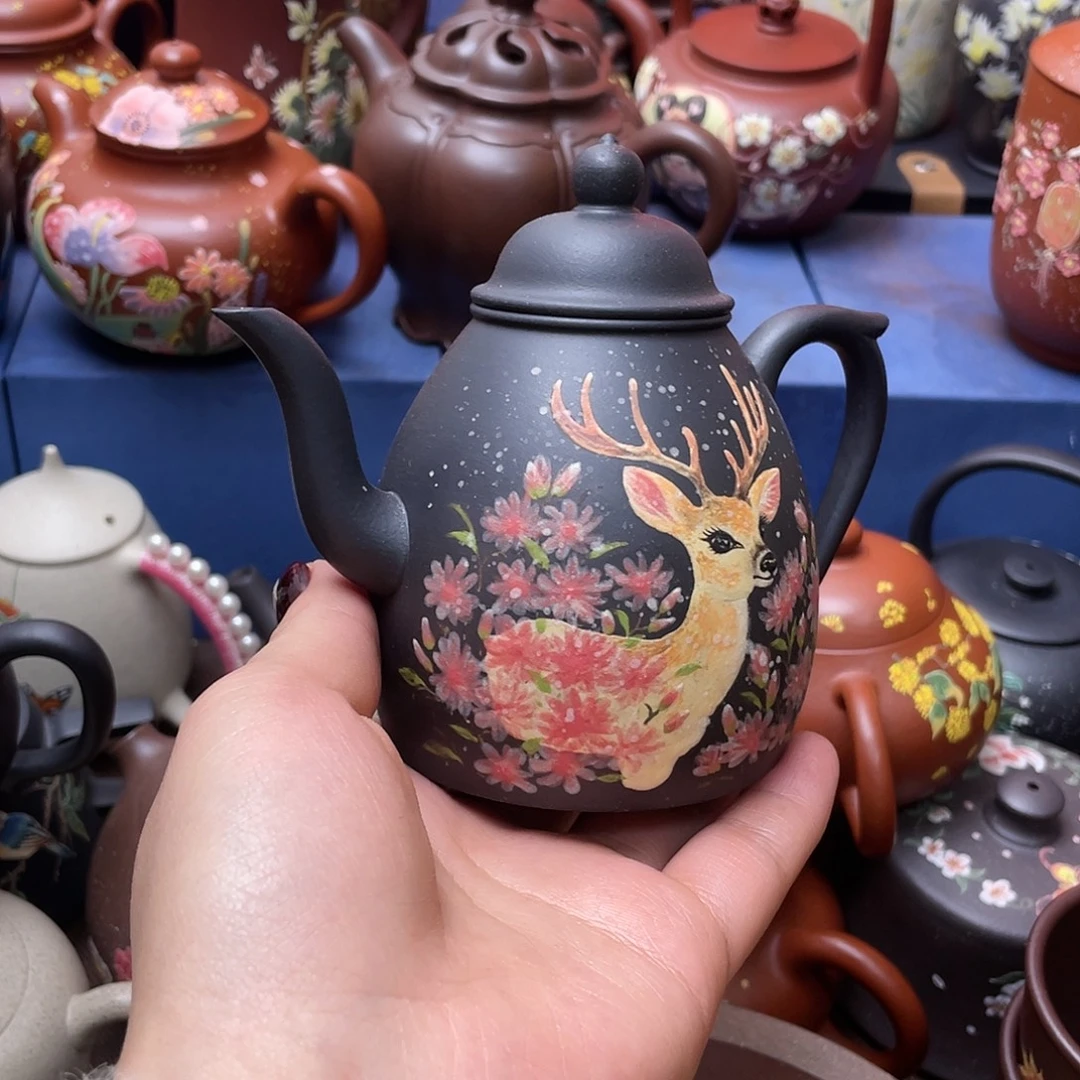 康***桉红泥茶杯紫砂主人杯180cc