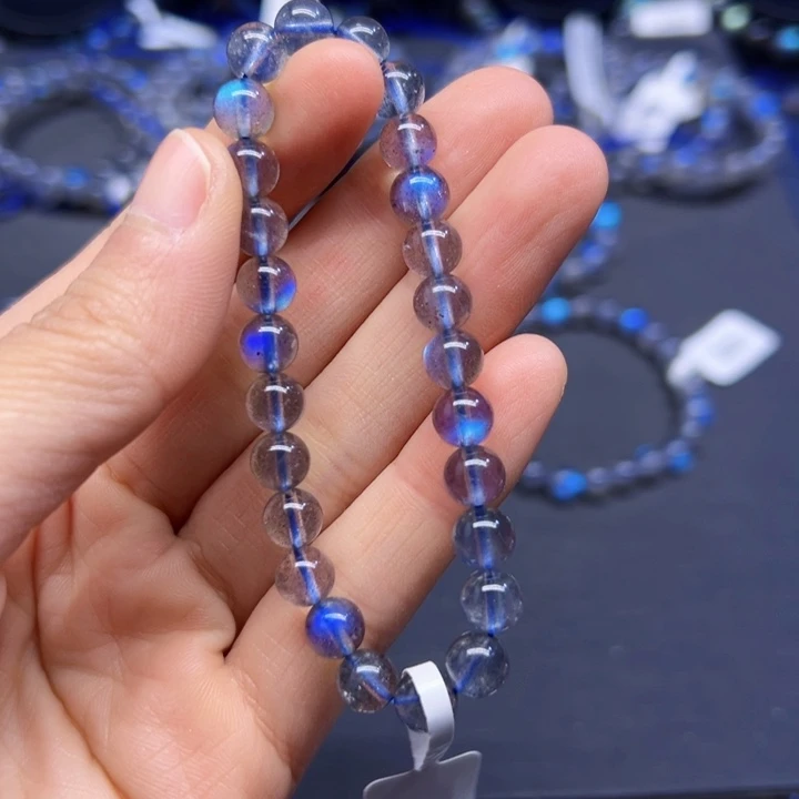 拉长石手串未镶嵌7左右