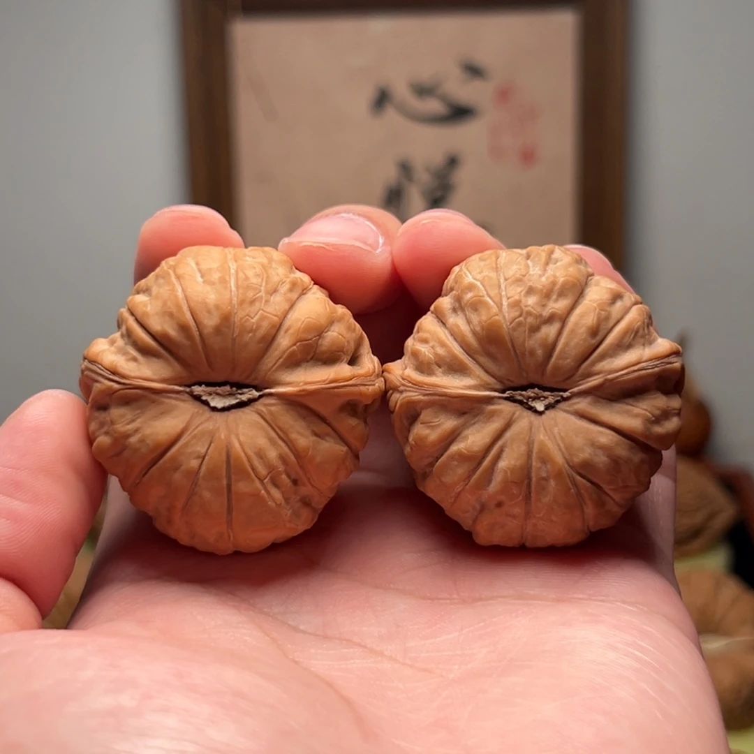 三***金吊坠文玩核桃40 南瓜墩