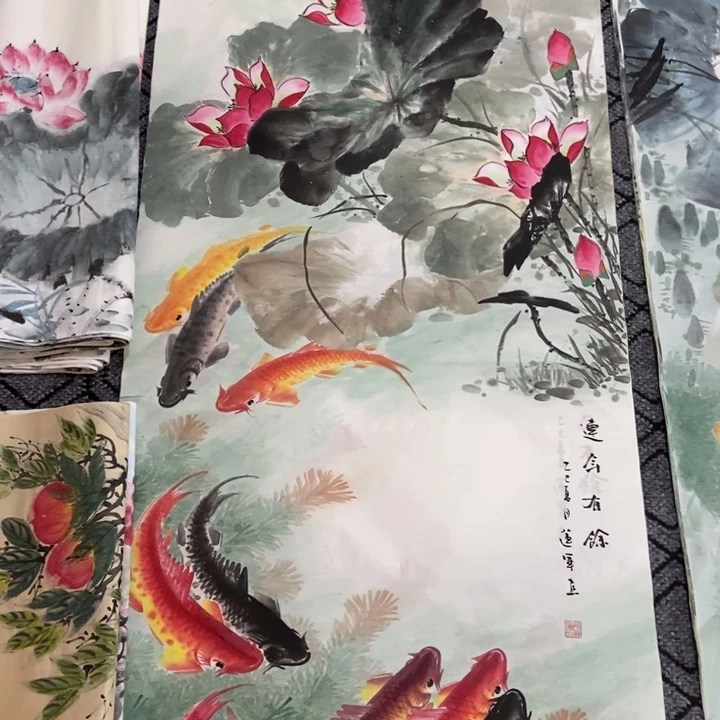 枕书斋画廊的直播间