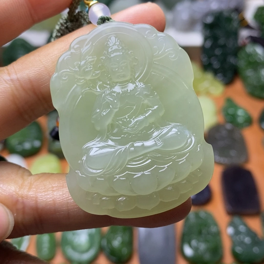 和田玉未镶嵌颈饰