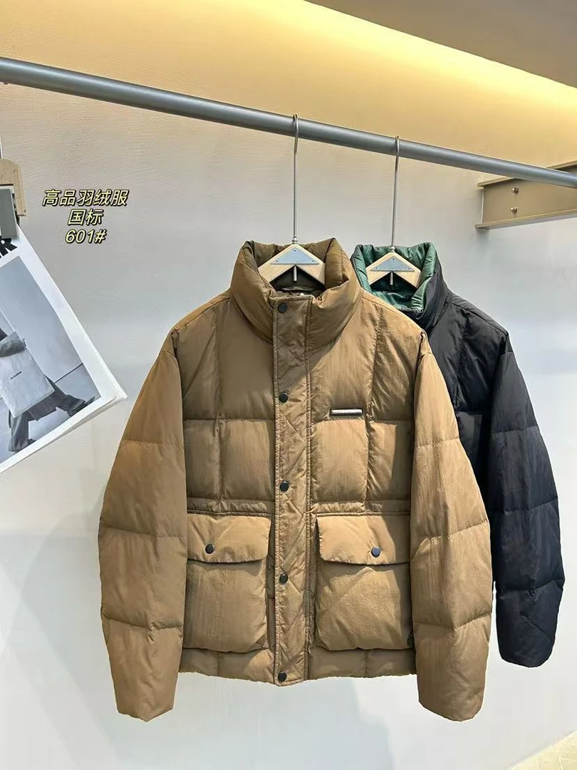 YLZ#90白鸭绒立领面包羽绒服#601