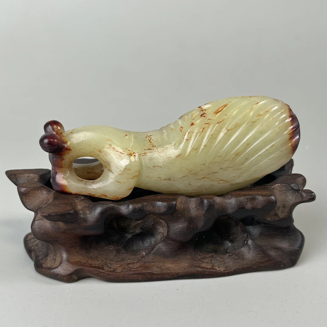 明代新疆和田玉摆件玉螳螂2967