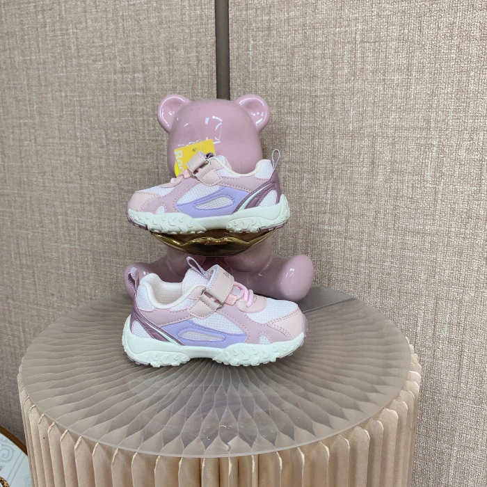 EX535   宝宝粉色拼接双网学步小鞋子  秋冬