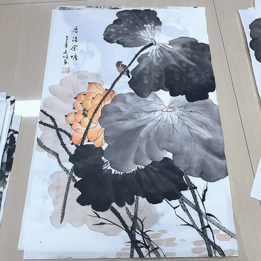 国画国画作品多次