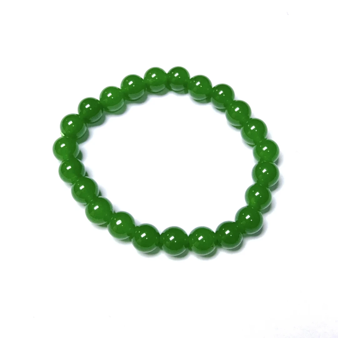 F089 满绿阳绿色手串8mm
