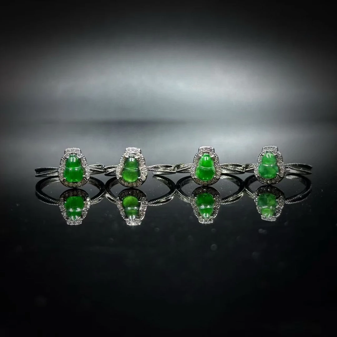 【缪老师严选】SJ1260  翡翠葫芦戒指 多样性发其一