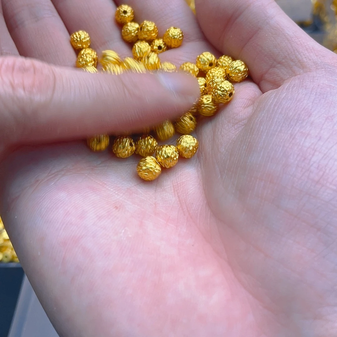 锆石铜合金核桃珠6mm10个