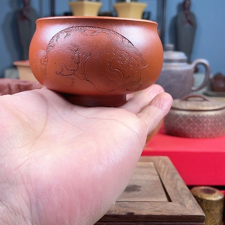 紫砂茶杯禅定杯微瑕