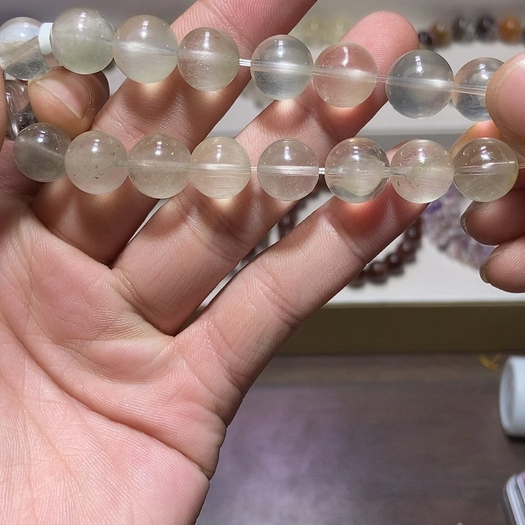 水晶未镶嵌手链金缕兔毛11+