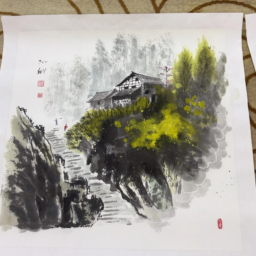 国画赚***食啊铁斗方李欣主播